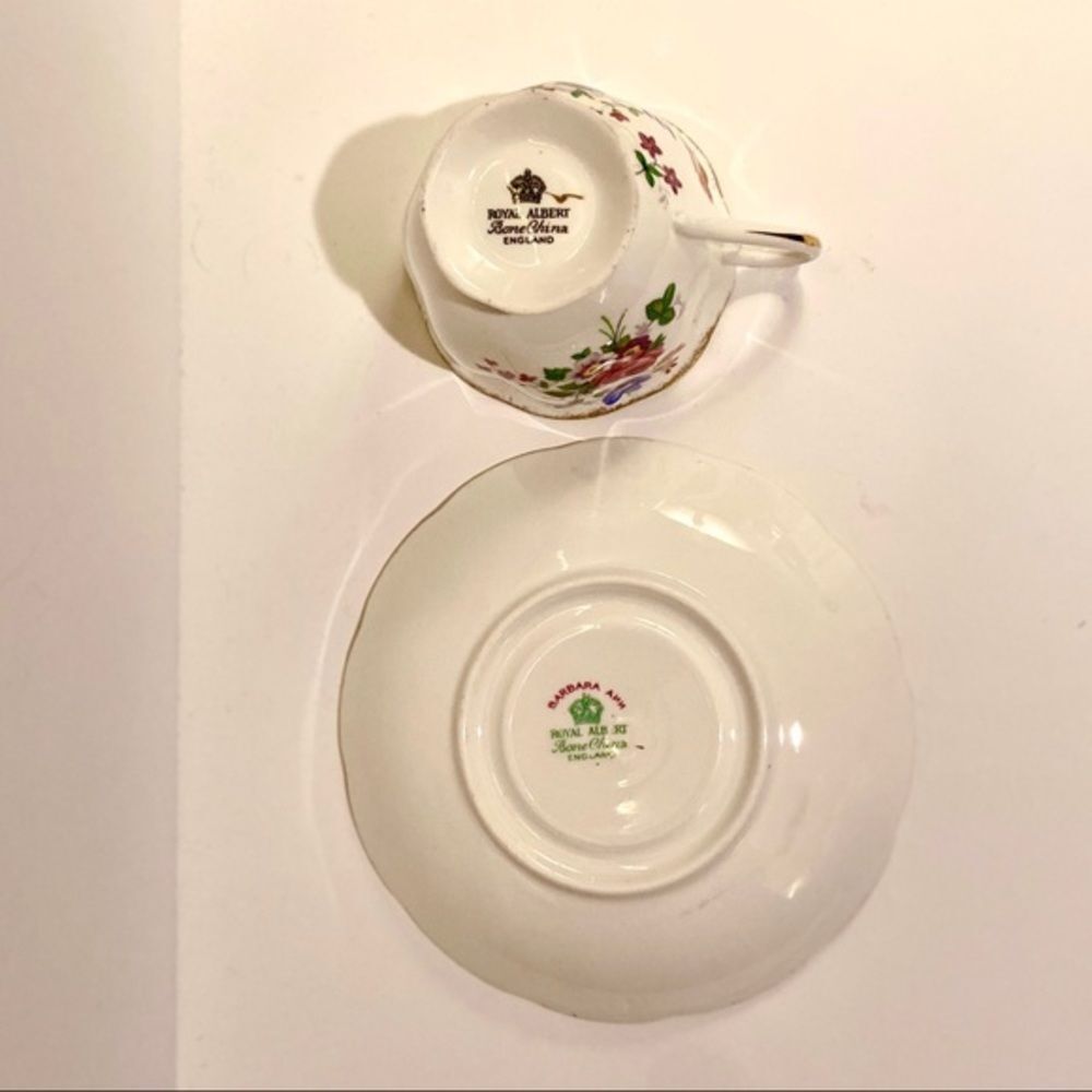 Royal Albert Barbara Ann Footed Cup & Saucer - Picture 4 of 5